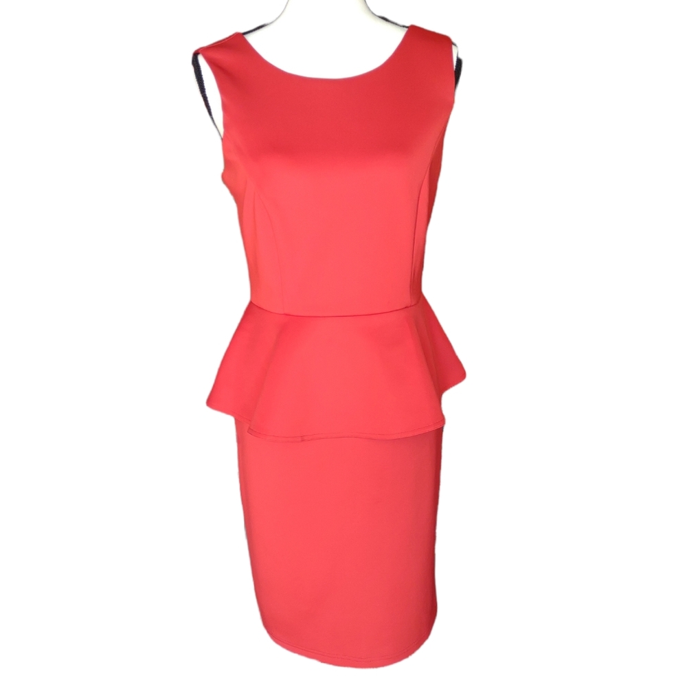 Spense Red Peplum Dress.  Size 6